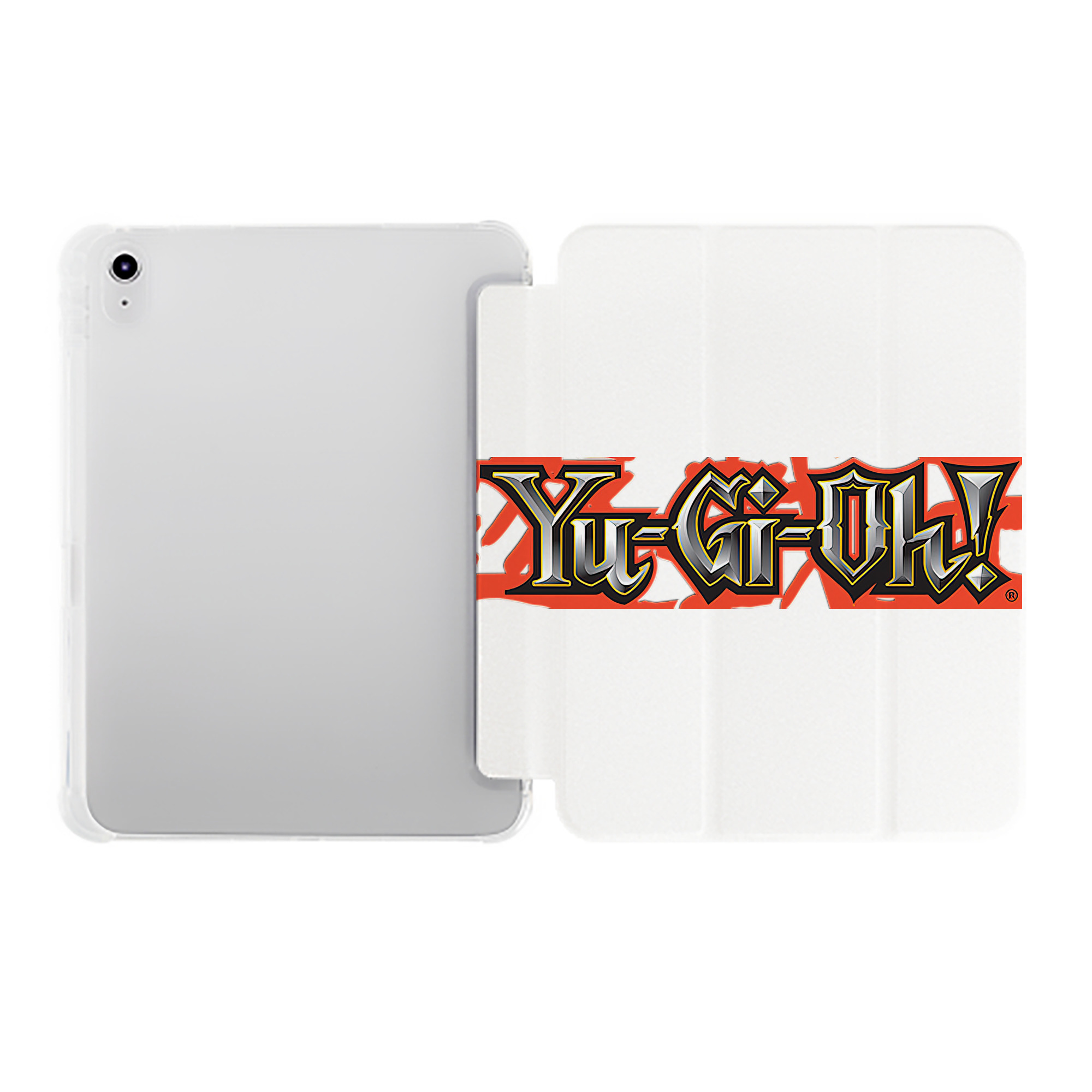 （画像用） 遊☆戯☆王 Yu-Gi-Oh! IPad ケース ペン収納付き 三つ折りスタンド PUレザー×シリコン 対応機種9.5/10.5/10.9インチ